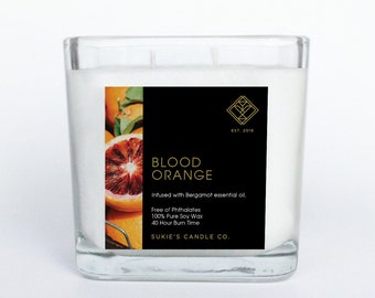Blood Orange 100% Pure Soy Double Wick Candle