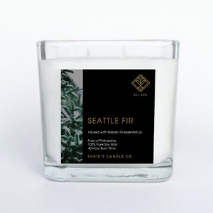 Seattle Fir 100% Pure Soy Candle