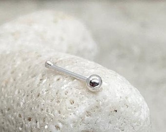 Nose Piercing Jewelry, Boho Nose Piercing, Sterling silver ball Nose stud