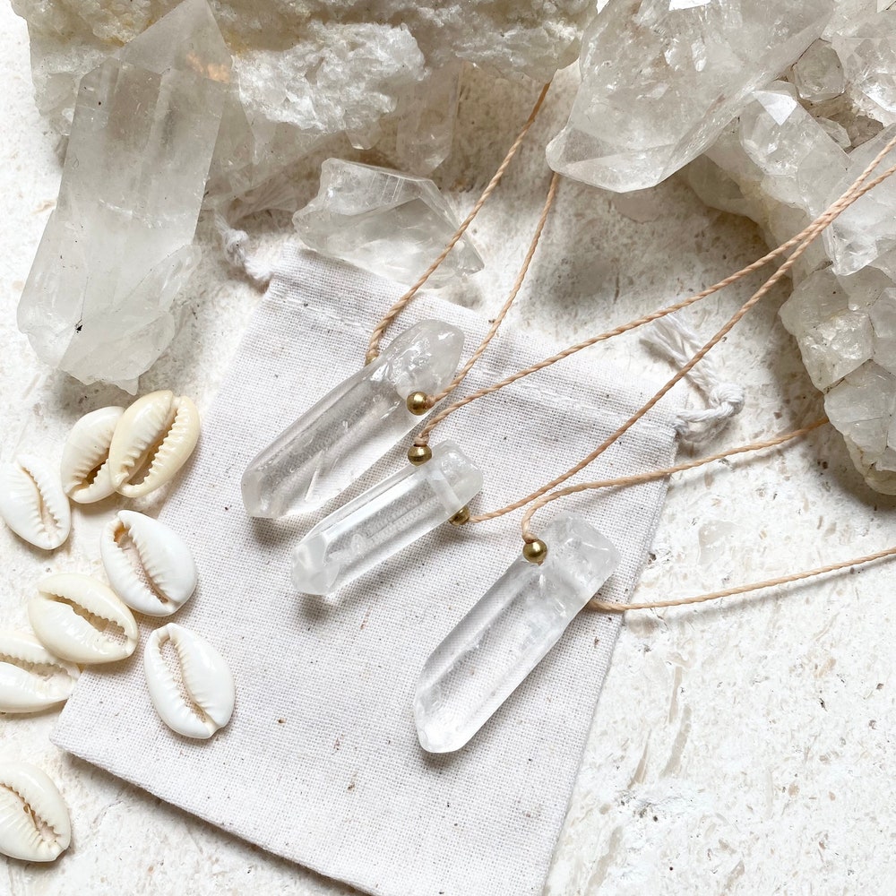 Quartz healer necklace