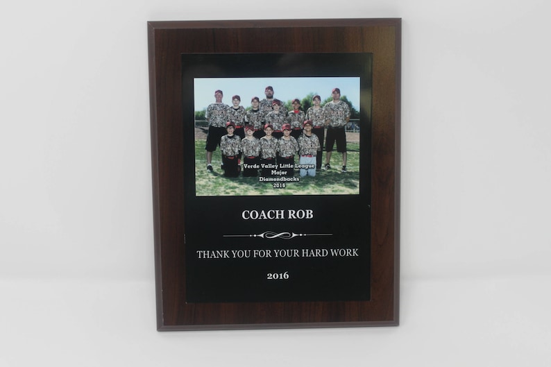 Custom Sports Plaque Team Photo Display Picture Personalized Etsy