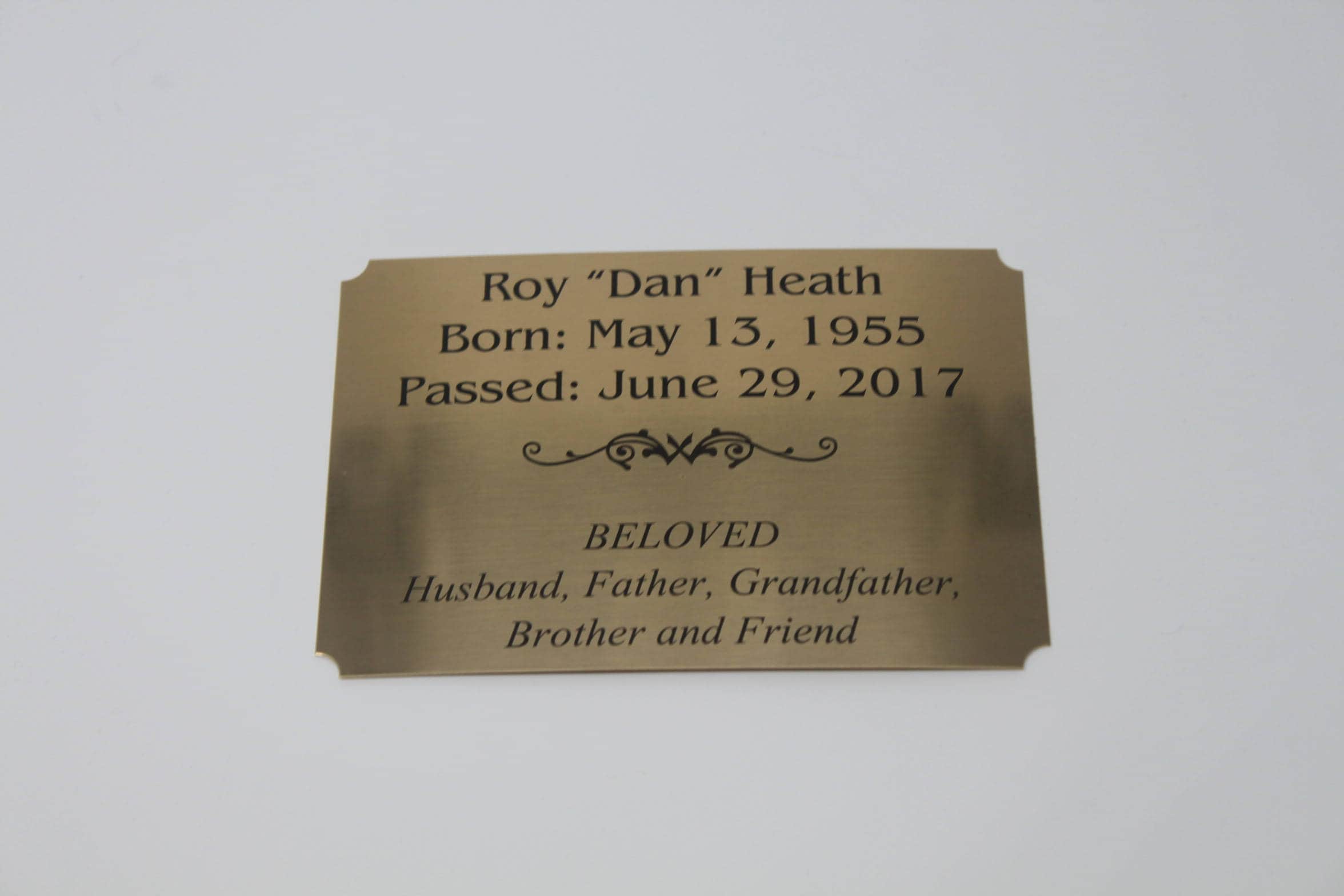 Personalized Engraved Plate/ Multiple Size Options/ Gold Brass Etsy