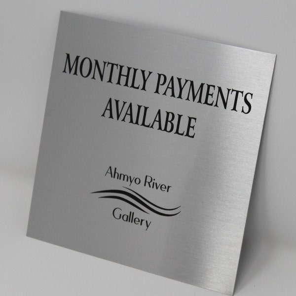 Engraved Metal Plate Etsy