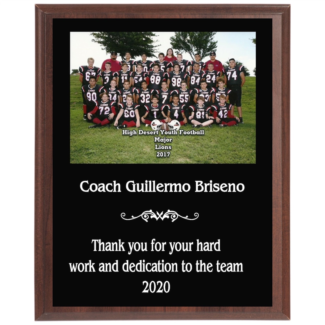 Custom Sports Plaque, Team Photo Display Picture, Personalized Gift for