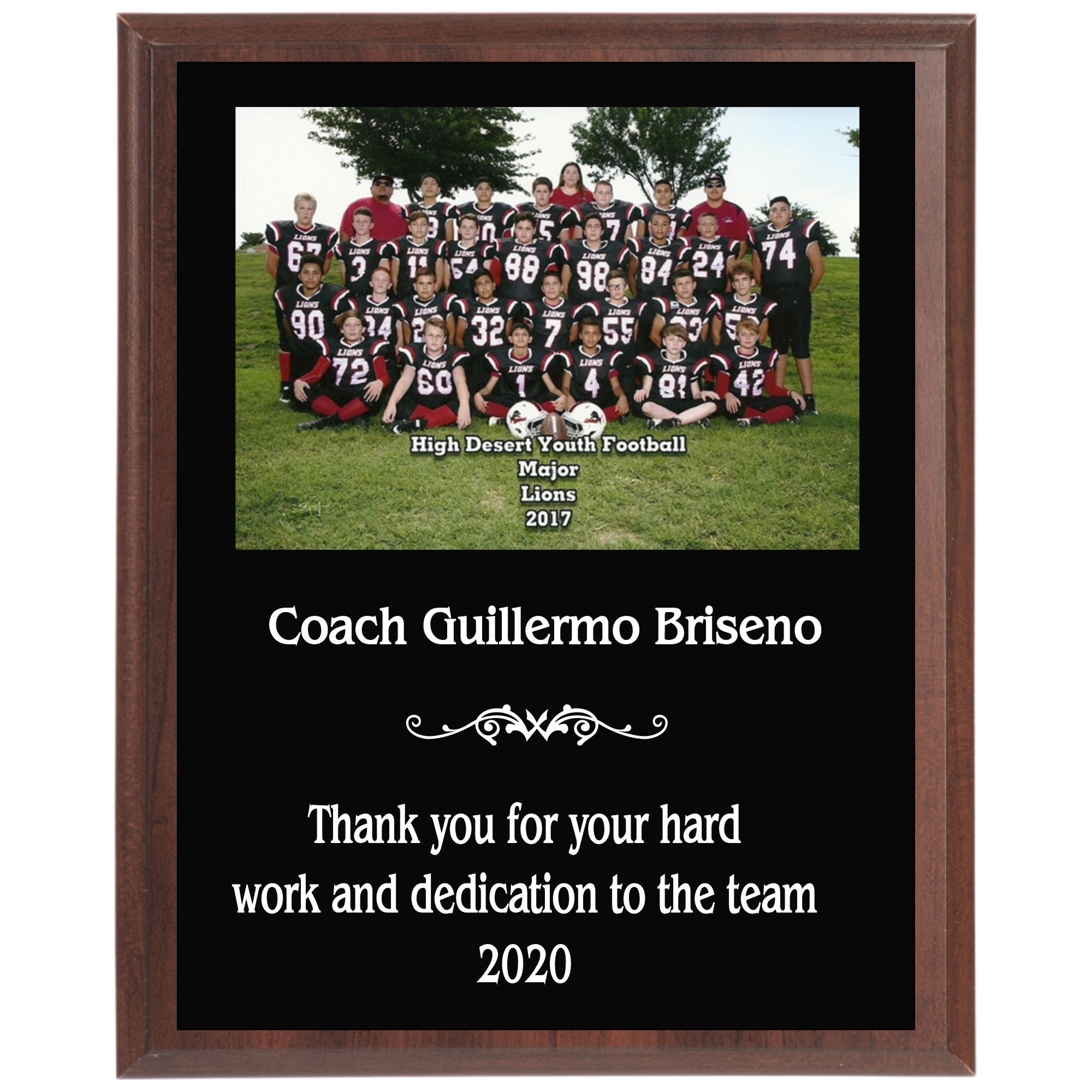 Custom Sports Plaque Team Photo Display Picture Personalized Etsy
