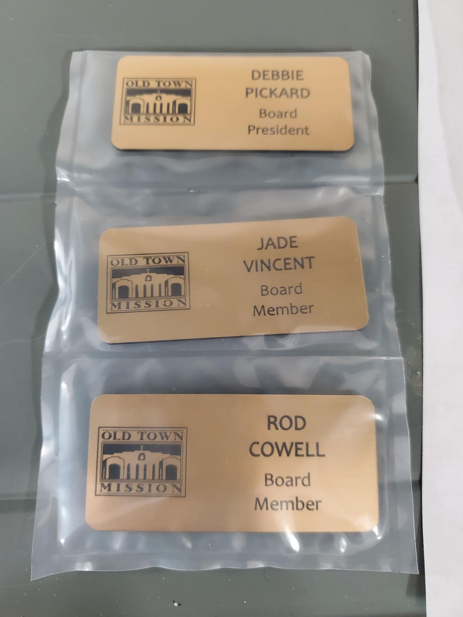 Name Tag With Backing Personalized Wearable Your Etsy