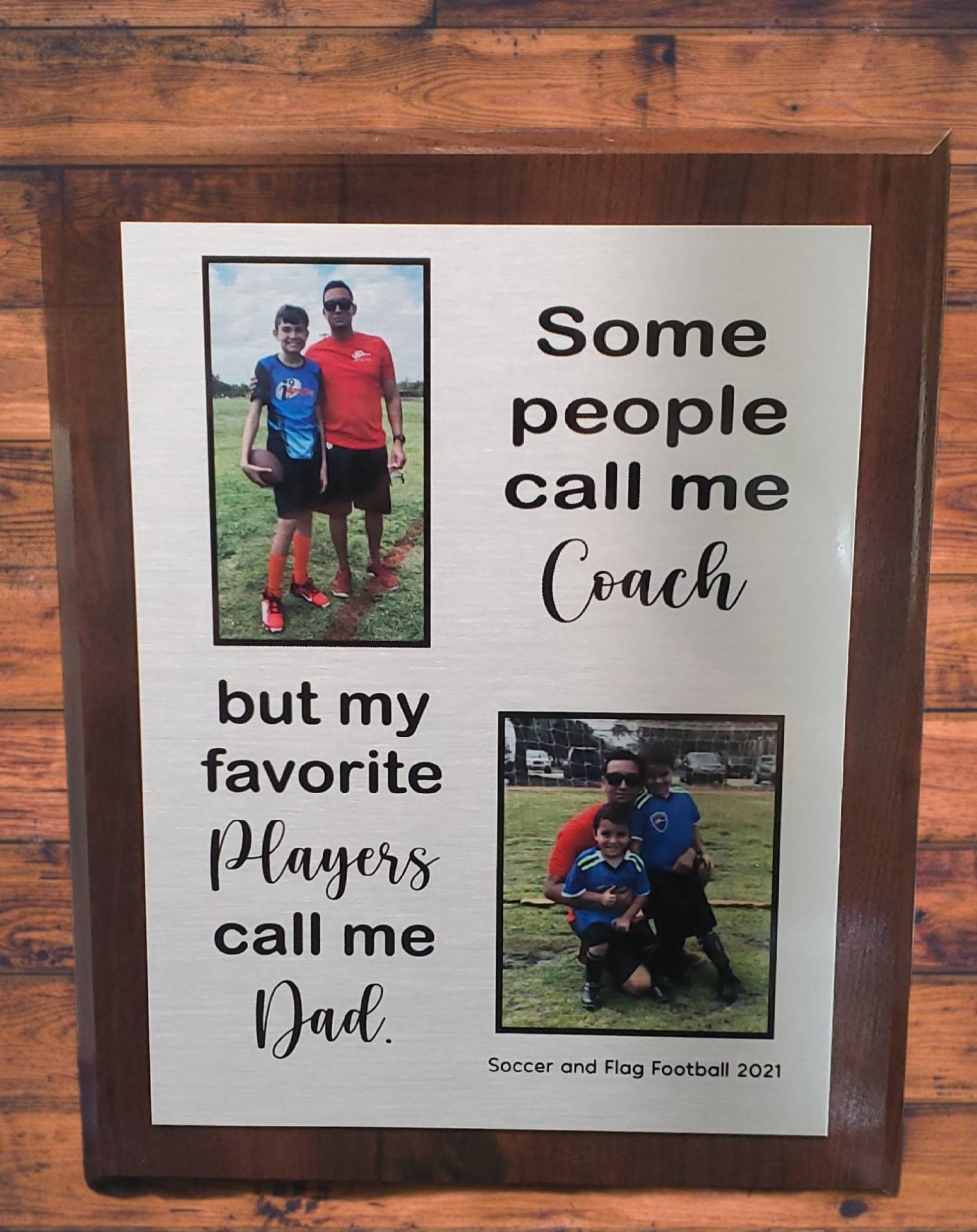 Custom Sports Plaque Team Photo Display Picture Personalized Etsy