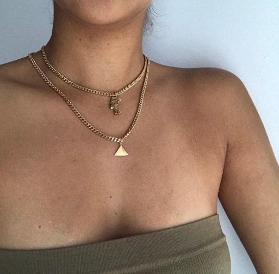 Nefertiti necklace set deals