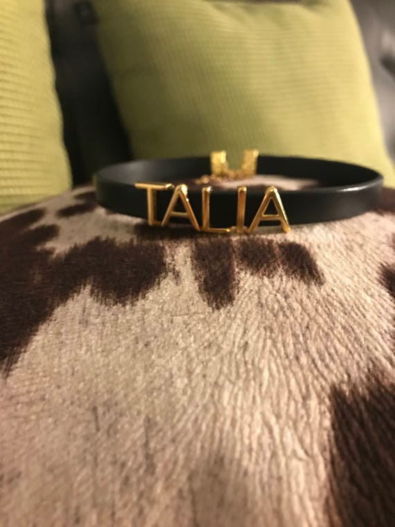 Custom Letter Choker Custom Necklace 