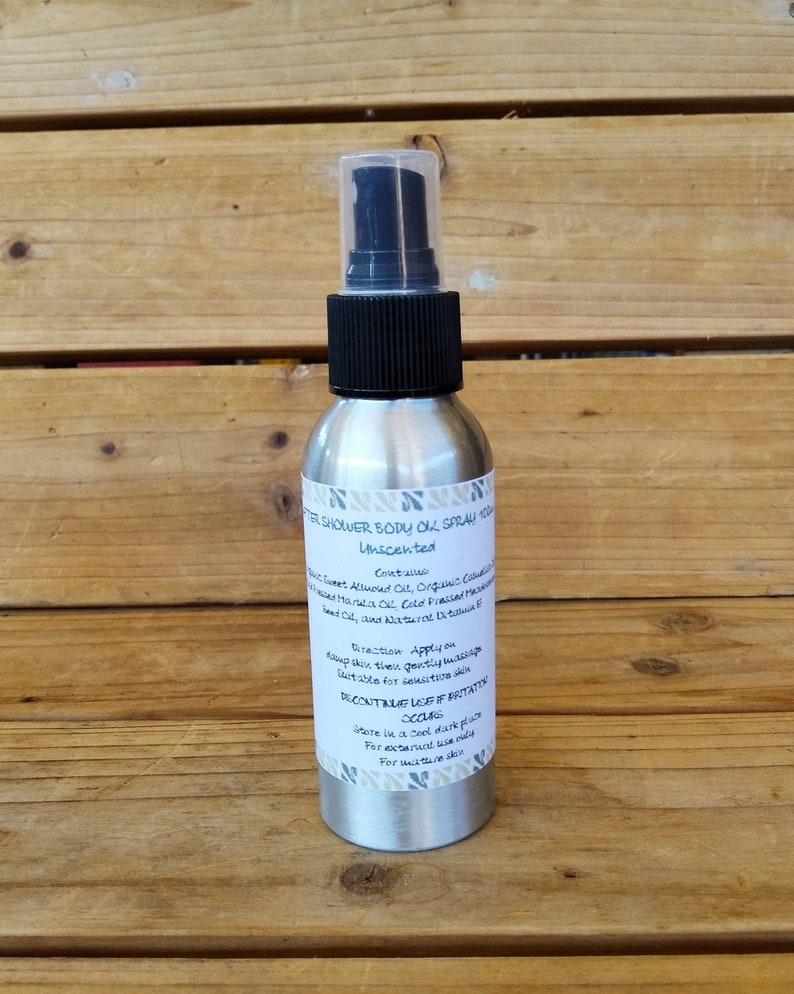 After Shower Body Oil Spray 100ml Scented or Unscented Etsy