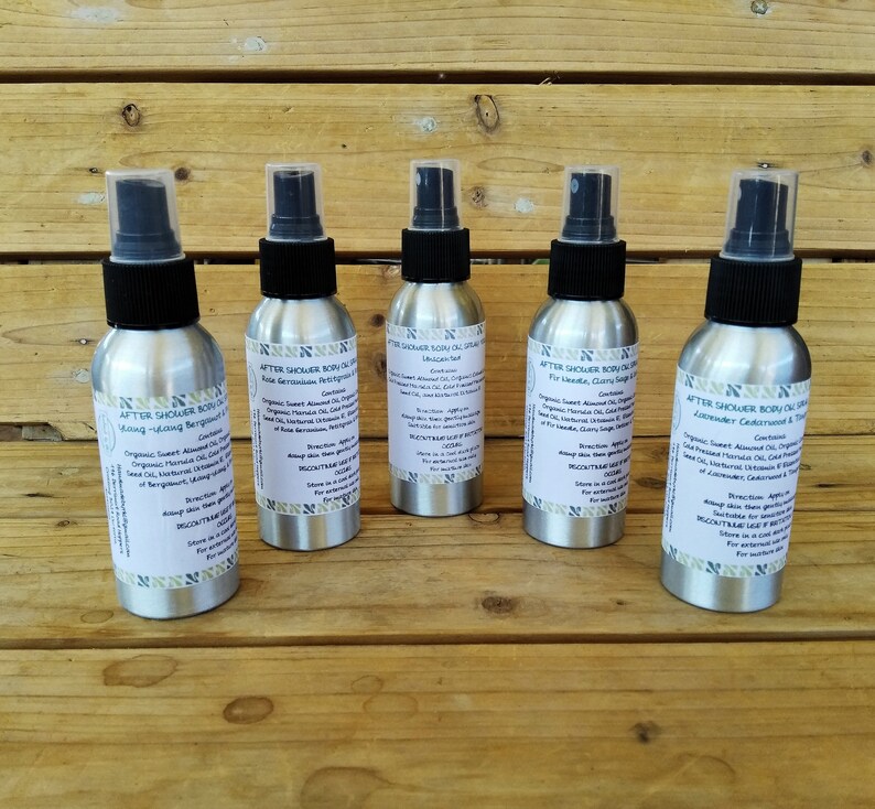 After Shower Body Oil Spray 100ml Scented or Unscented Etsy