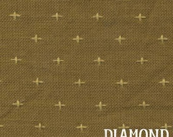 Rustic Homespun in Earth - woven cotton fabric