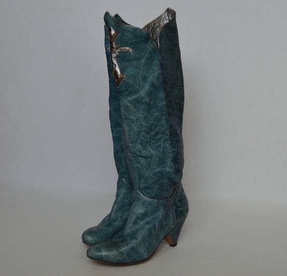 knee high leather boots uk