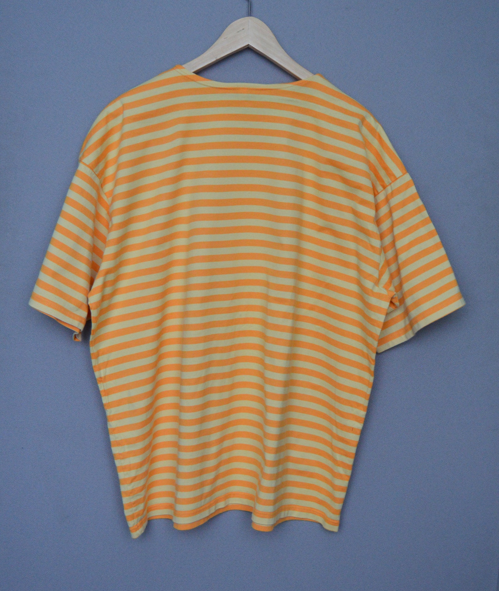 Marimekko Striped T shirt MARIMEKKO Yellow Orange striped | Etsy