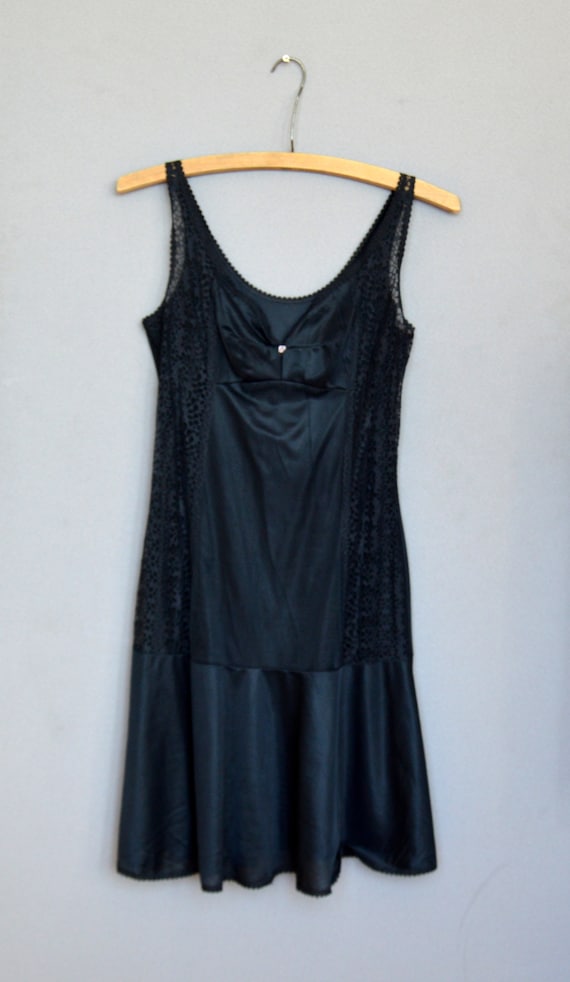 Black Lace Nightgown night dress slip Lingerie Vin
