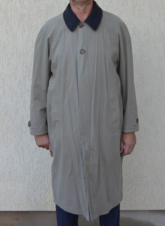 gray trench coat mens