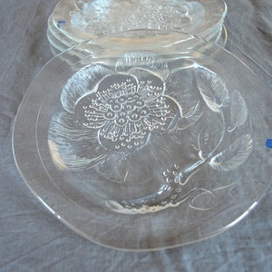 Vintage 70s Arabia Finland Floral Glass plate PEONY Oiva Toikka Glassware Iittala Pioni large plate Retro kitchen decor