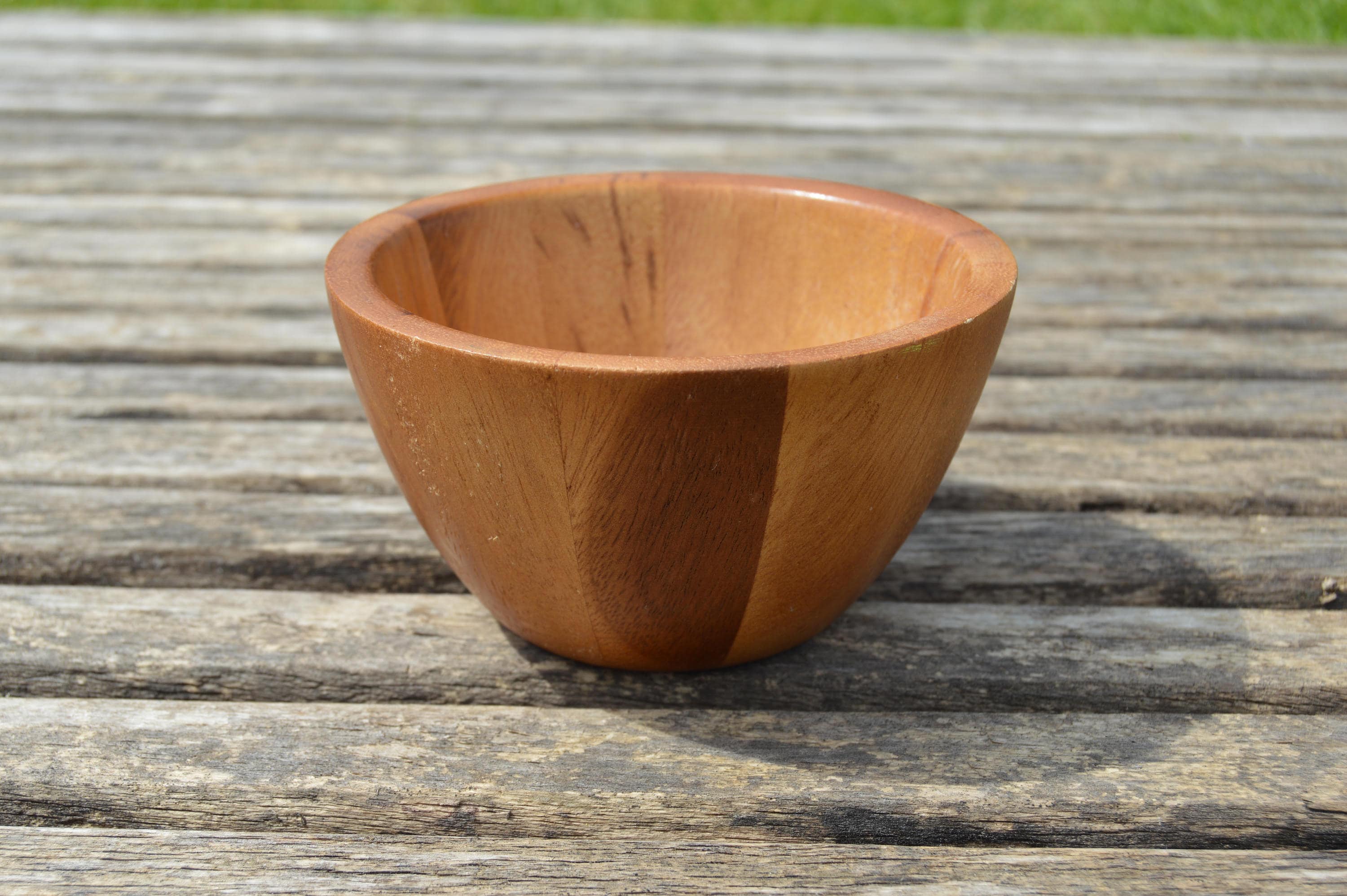 Wooden bowl Small Decorative Wooden Bowl Mid Century Modern Etsy