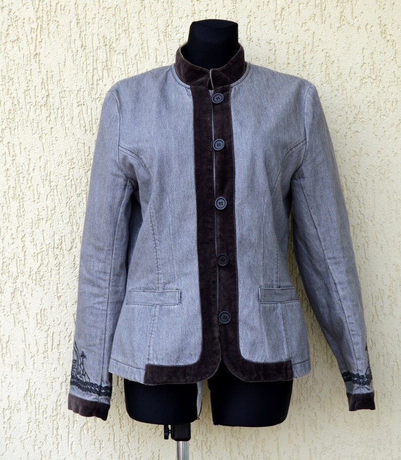 grey evening jacket