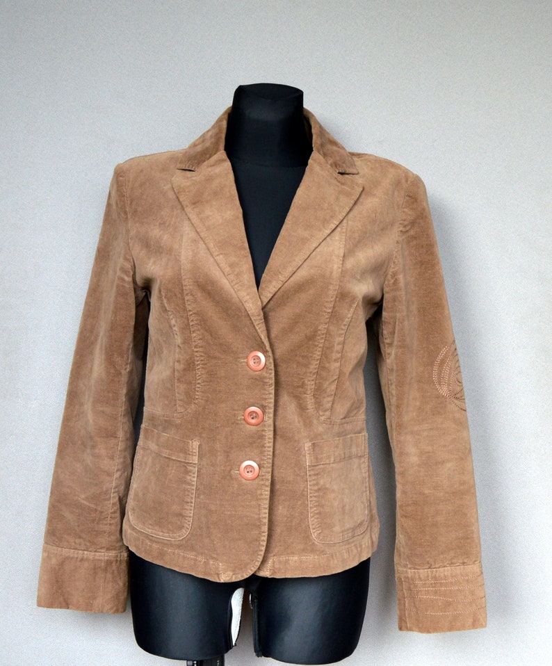 brown velour jacket