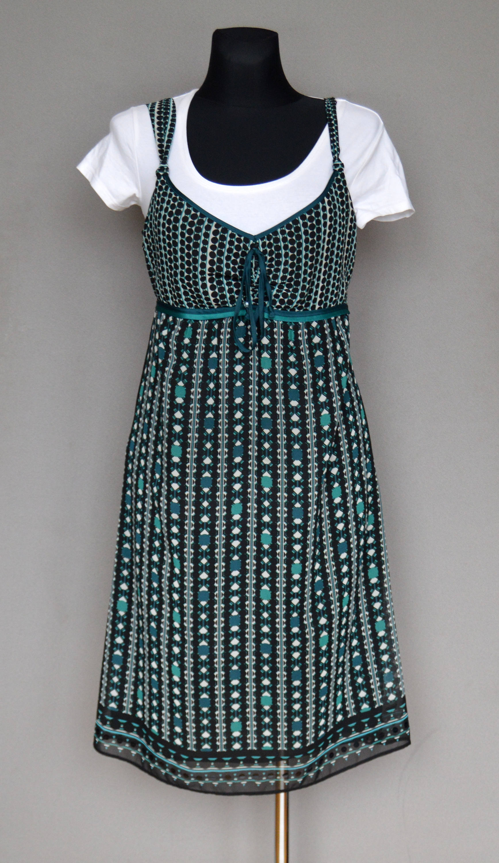 colorful overall dress