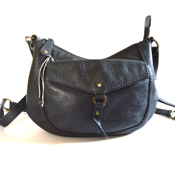 Vintage Radley Bag Messenger Bag Black Leather Bag Shoulder bag medium everyday Handbag Real Leather Black Purse Tote Bag