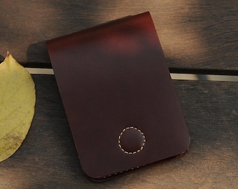 Front Pocket Wallet, Thin Leather Wallet, Handmade Simple Wallet, Brown Leather Wallet, Minimalist Wallet, Mens Wallet