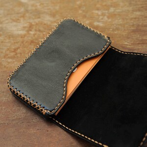 Business Card Holder Business Card Case Leather Business Card Case Gifts For Her Personalized Card Case Black