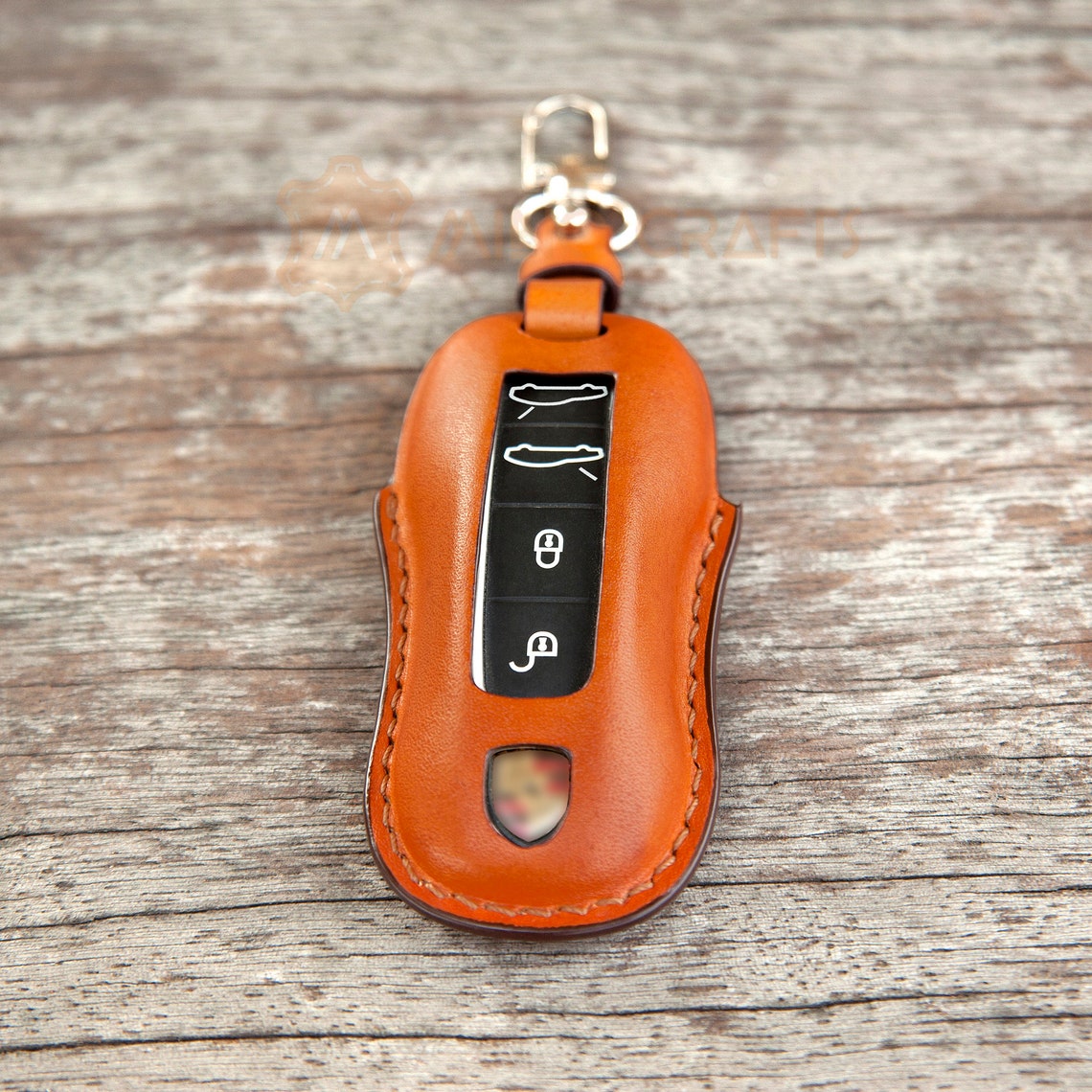 Porsche Key Fob Cover Leather Key Case For Porsche Cayenne 911 Etsy