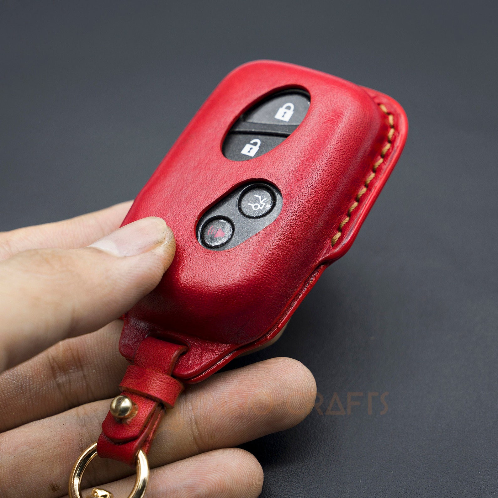 Leather Car Key Fob Case Cover for Lexus Es Gs is Ls Lx Rx Rc Etsy