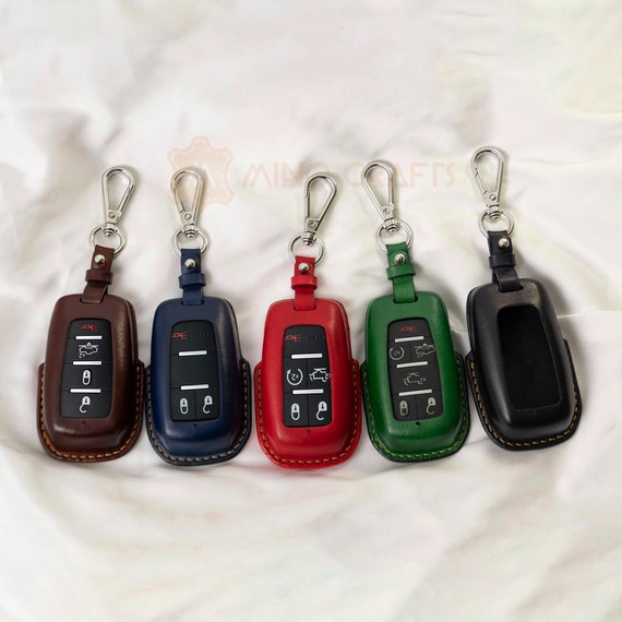 Newest TPU Key Fob Case Holder Glove Cover shell Protector for Dodge 2021 2020 2019 Ram 1500 3 4 5 6 button key+key chain 