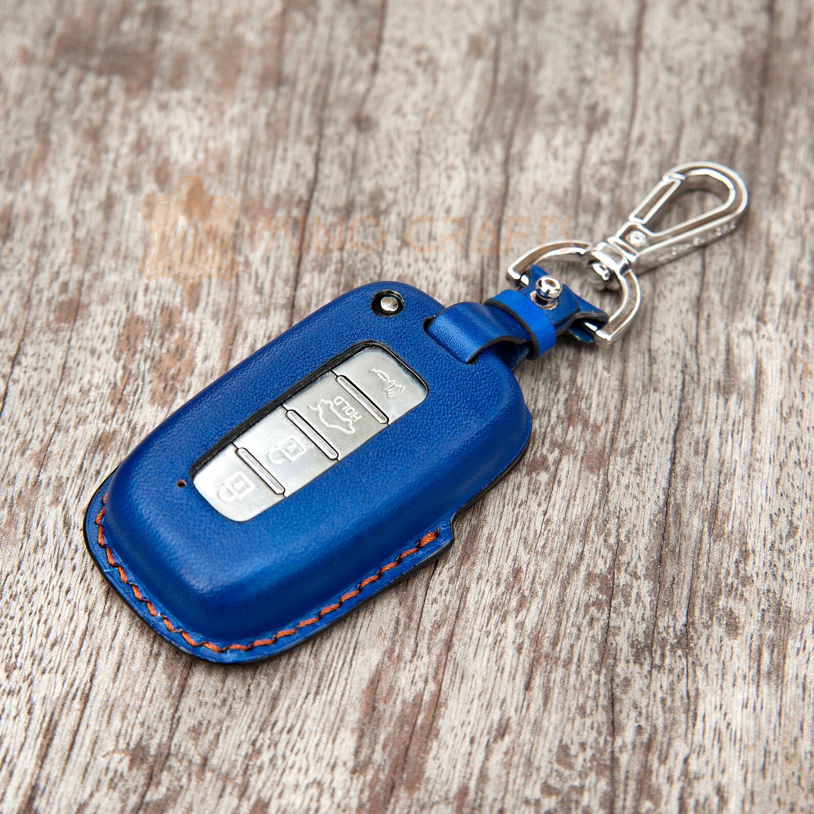 Key Cover for Kia Forte Blue Leather Key Fob Cover Car Key Etsy