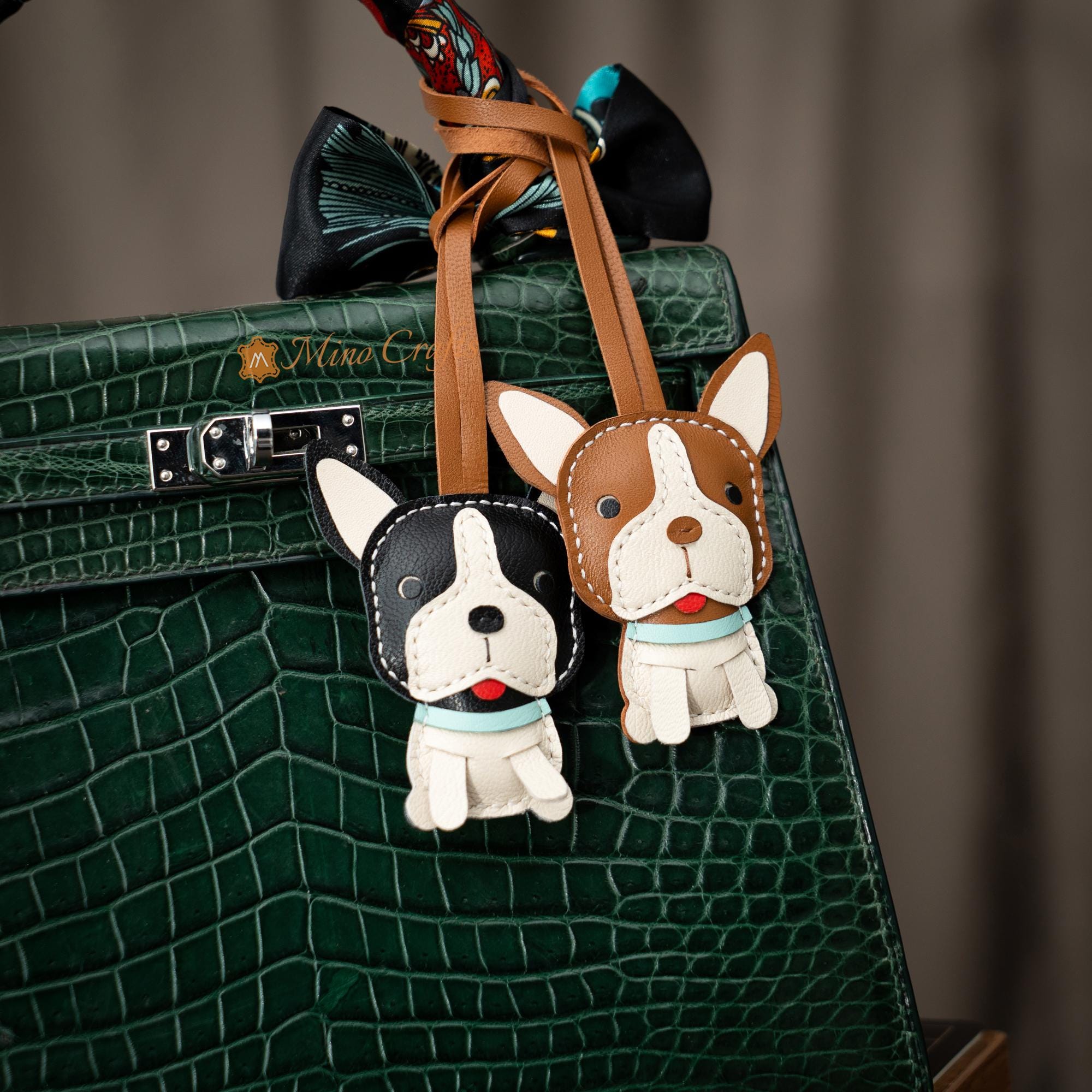 Handmade Leather Boston Terrier Bag Charm – Boston Terrier