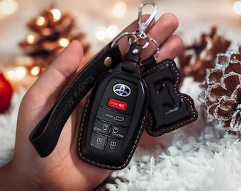 Key Fob Cover For Leather Key Fob Cover Compatible With Land Cruiser Mirai RAV4 Prime Sienna Hybrid Venza Hybrid Christmas Gift Xmas Gift