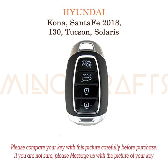Hyundai Kona Key Case Car Key Fob Cover 