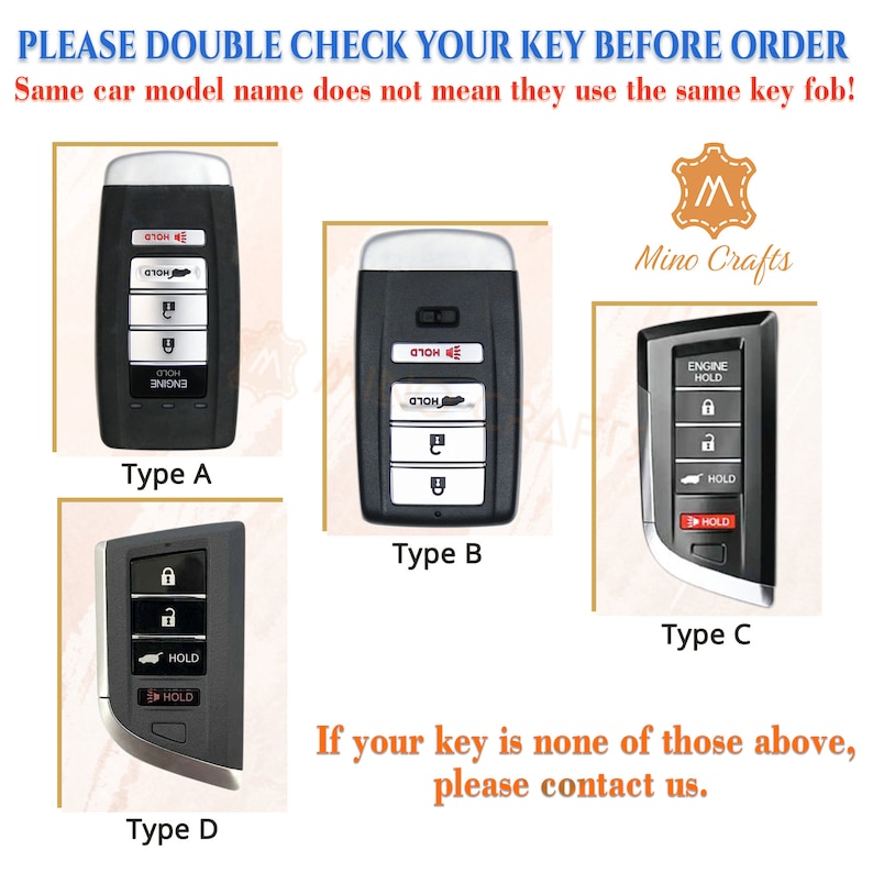 Acura Key Fob Cover Leather Key Case for Acura Mdx Cdx Nsx Rdx Rlx Tlx ...