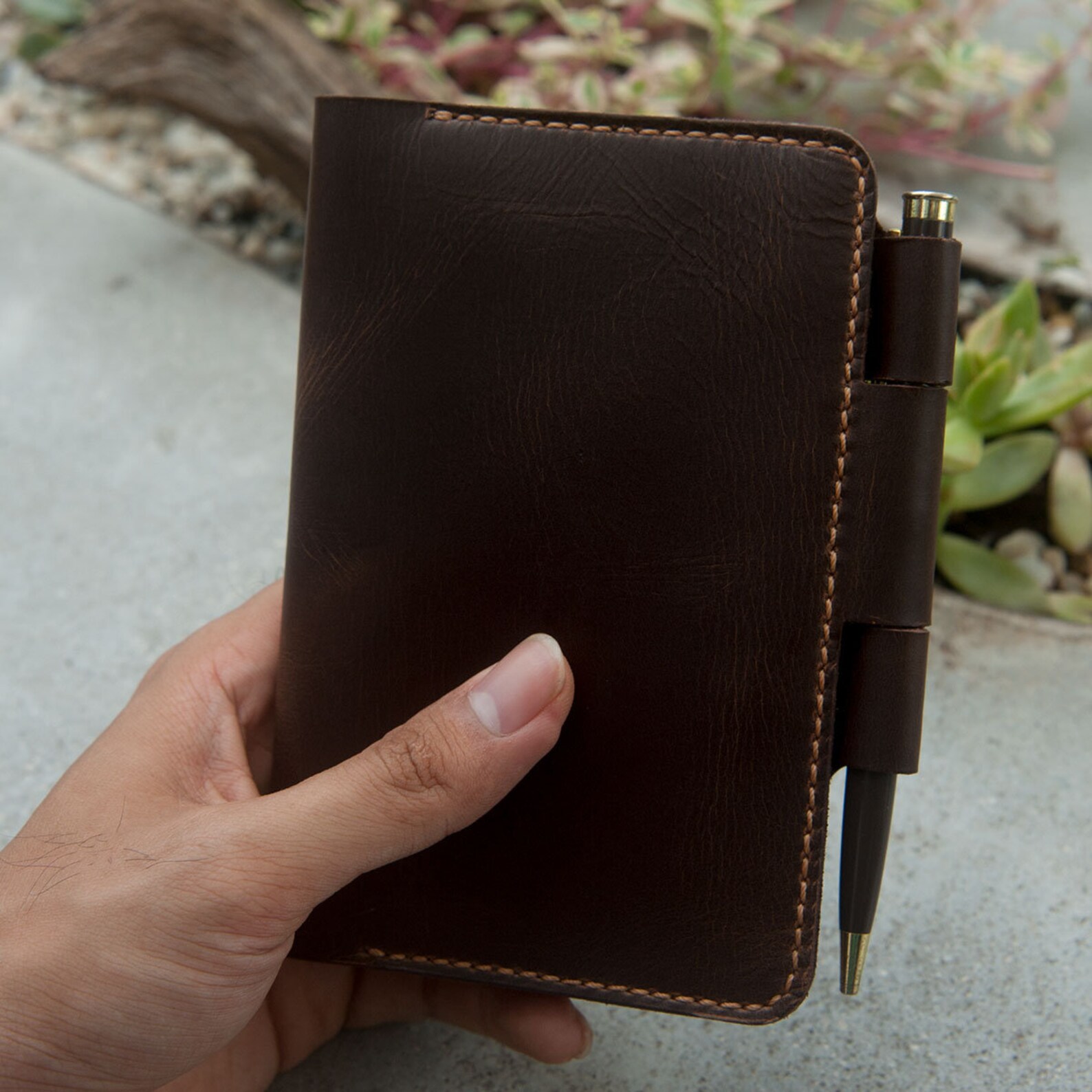 Field Notes Cover With Card Holder Field Notes Holder Field Etsy