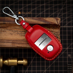 Leather Key Fob Cover For K5 K3 K6 Optima Rio Rio5 Sportage Sorento Cerato Forte