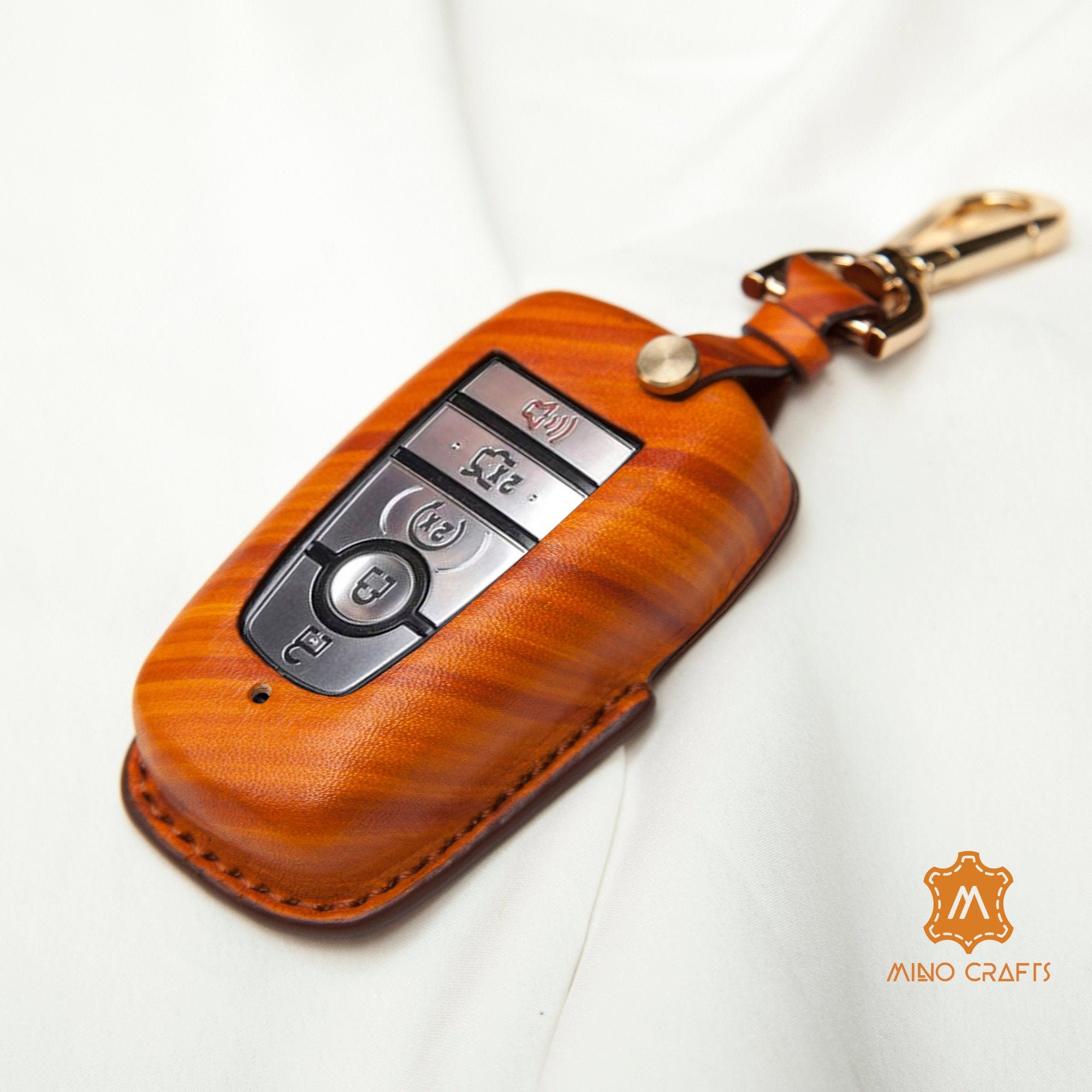 ontto for Acura CDX NSX RDX Key Fob Cover Holder Leather Key Bag 4-Button Blue ontto for Acura CDX NSX RDX Key Fob Cover Holder Leather Key Bag 4-Button Blue