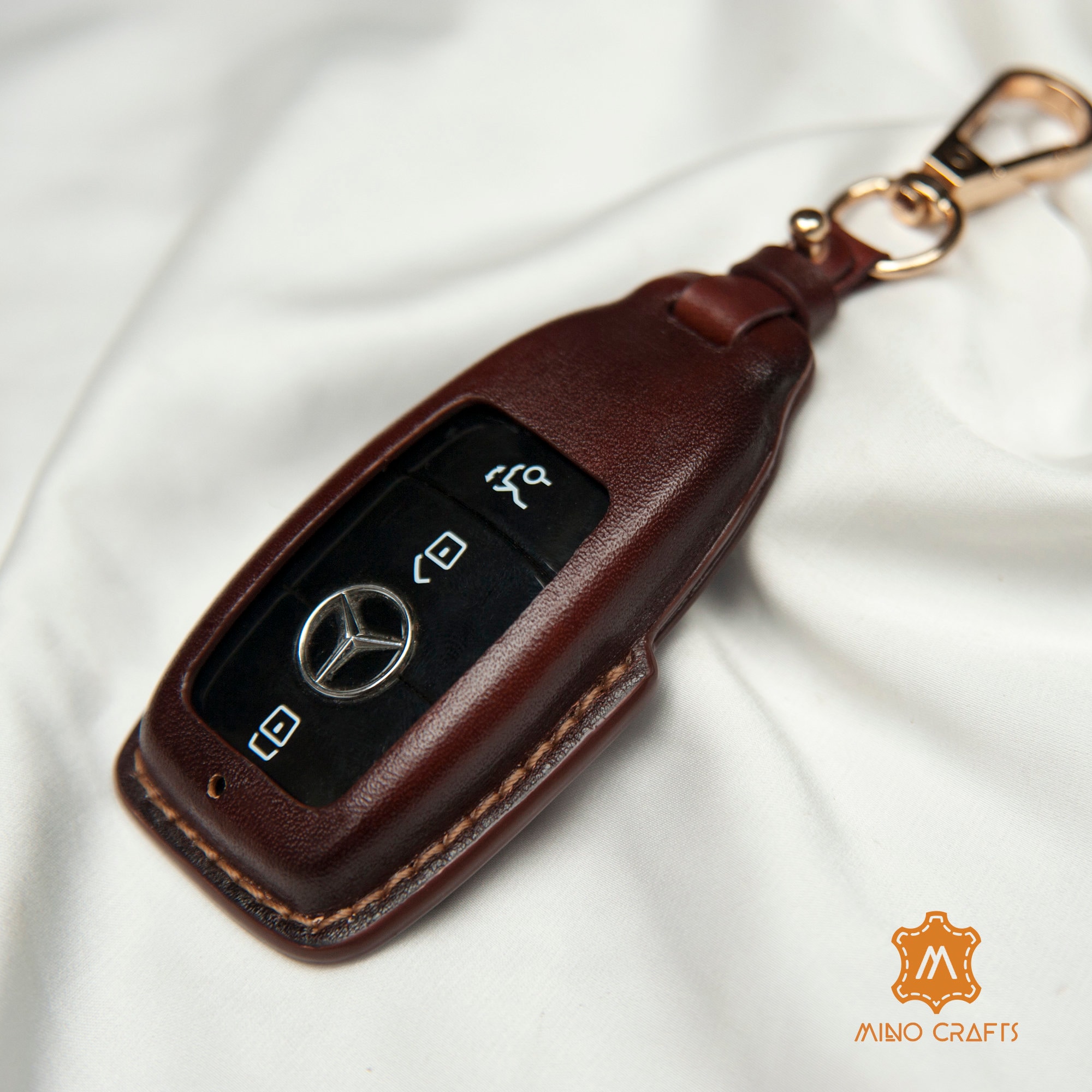 Mercedes Key Fob Cover Leather Key Case For Mercedes Car Key Etsy