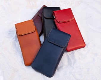 Skórzana saszetka na telefon do SS Z Fold 4 3 2 Z Flip 4 3 2 Stała bezpieczna kabura z szlufką na pasek Skórzana saszetka na telefon z magnetycznym zapięciem