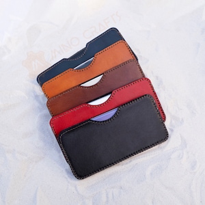 Leather Phone Sleeve for Smart Phone 15 Pro max 14 Plus  13 Pro max Phone Pouch Cover Cell Phone Sleeve Case Custom Leather Phone Sleeve