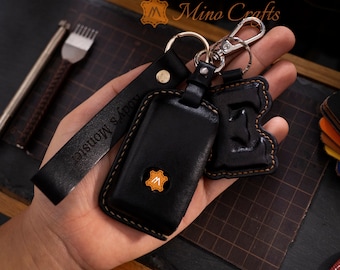 Leather Key Fob Cover For Hatchback Cx-5 Cx-30 Cx-9 Mz 6
