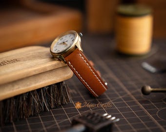 Women’s Leather Watch Strap – Tiny Watch Band 8mm 10mm 12mm 14mm – Custom Size, Made to Order – Minocrafts