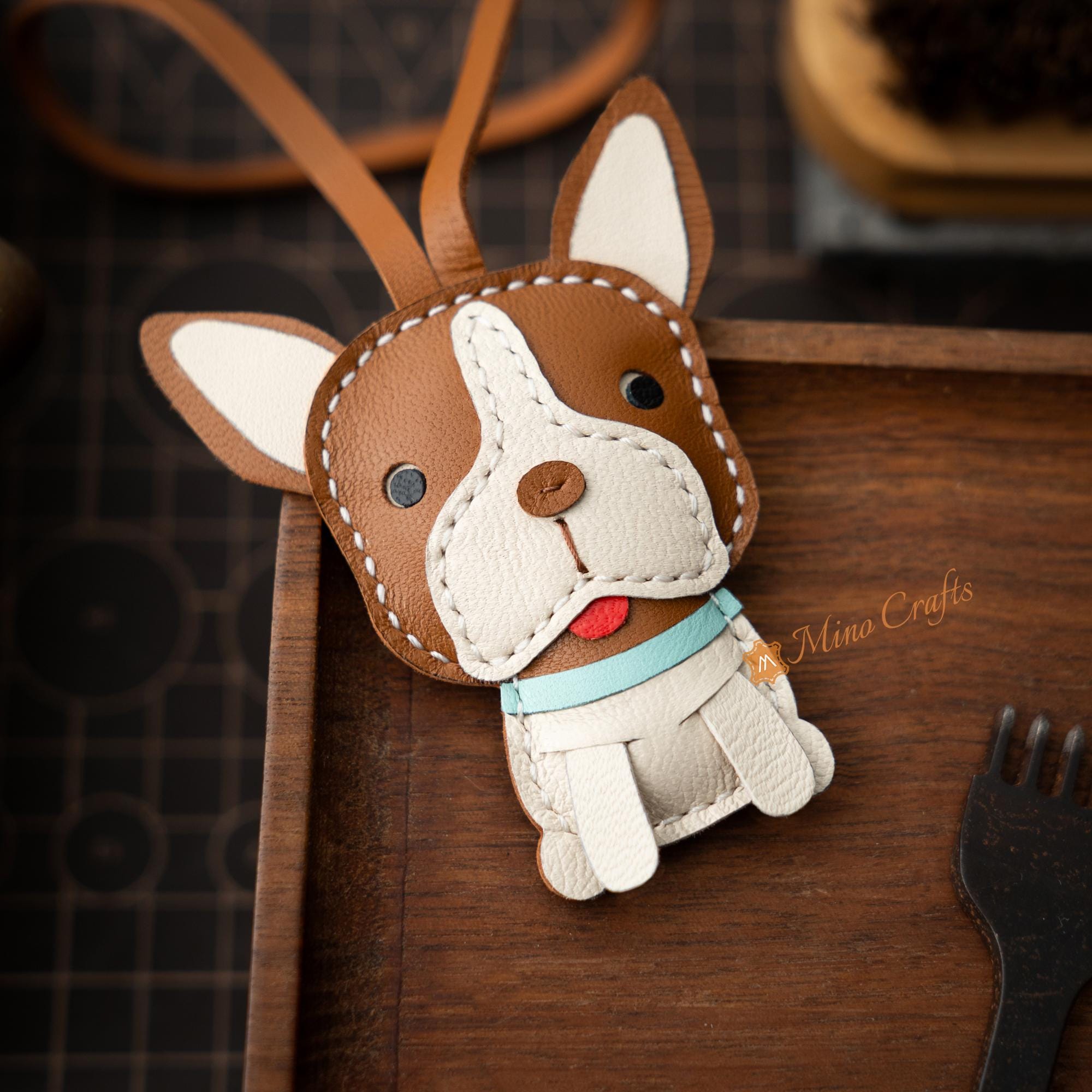 Handmade Leather Boston Terrier Bag Charm – Boston Terrier