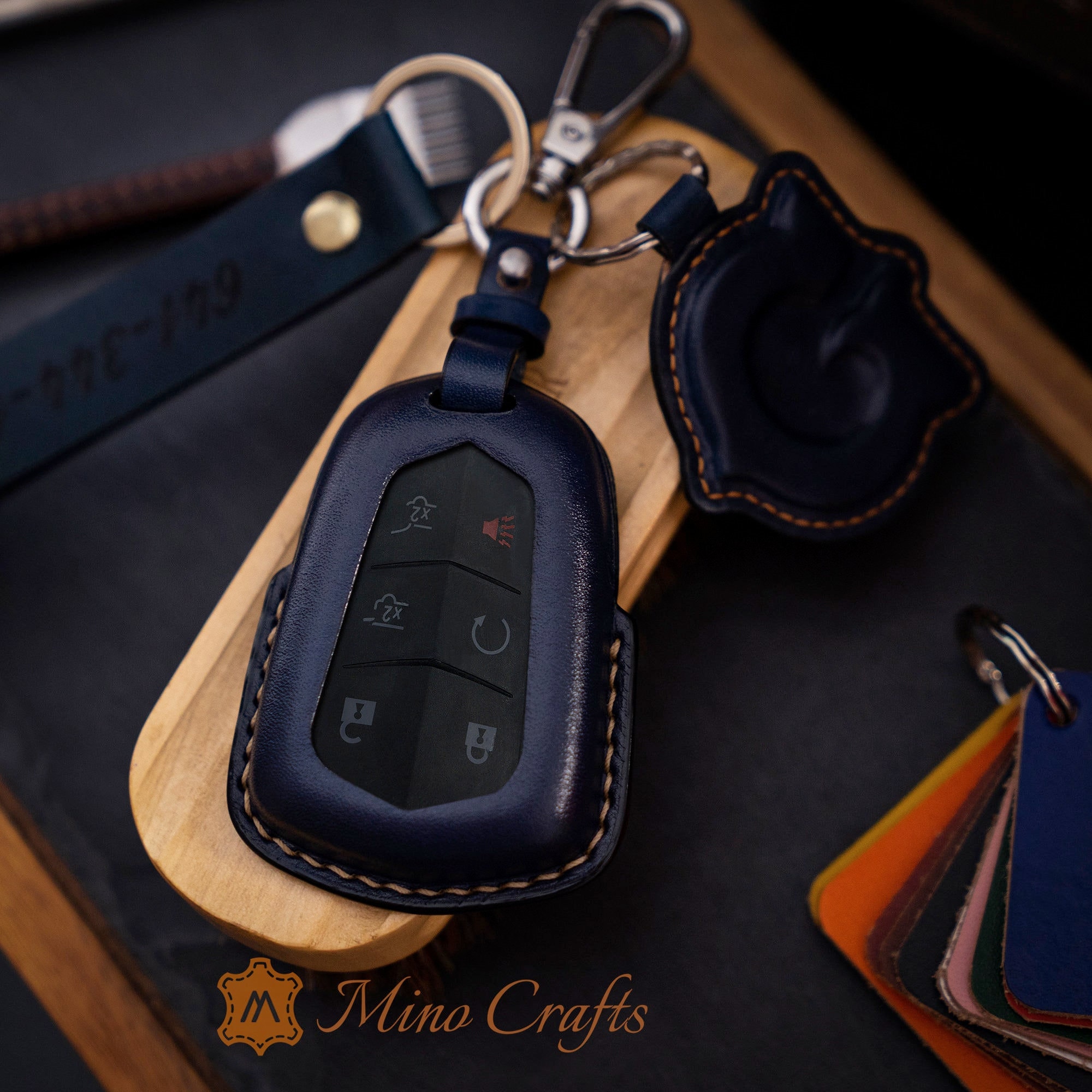 Cadillac leather key fob cover online