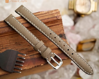 Ladies Watch Band 8mm 10mm 12mm 14mm Leather Watch Strap Handmade Watch Band Women Watch Strap Gift For Her