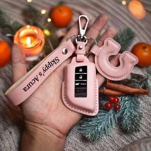 Key fob cover for Acura leather key case for acura mdx cdx nsx rdx rlx tlx tlx-l Christmas Gift