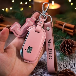 Leather Key Fob Cover For Forte Seltos Soul Sportage Sorento Cerato Telluride K5 Niro Christmas Gift Xmas Gift