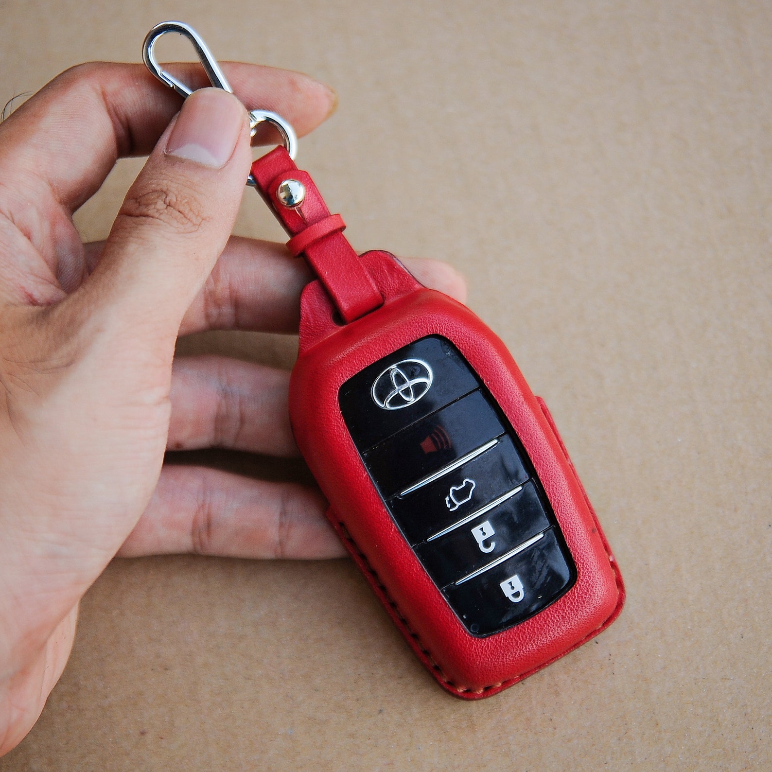 Toyota Camry Key Fob Cover Funda de cuero para Toyota Camry Etsy